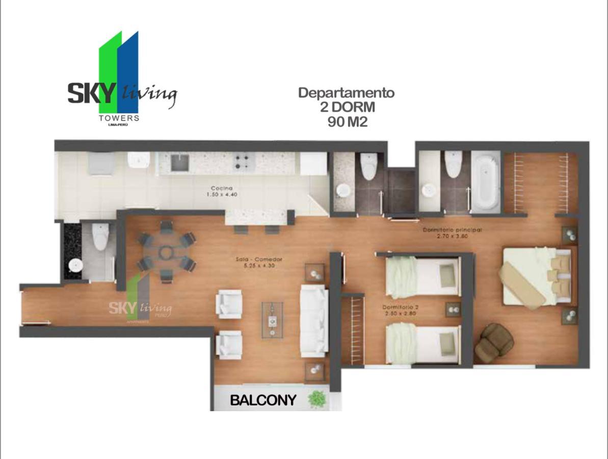 Skyliving Towers Apartments - Peru Lima Ngoại thất bức ảnh