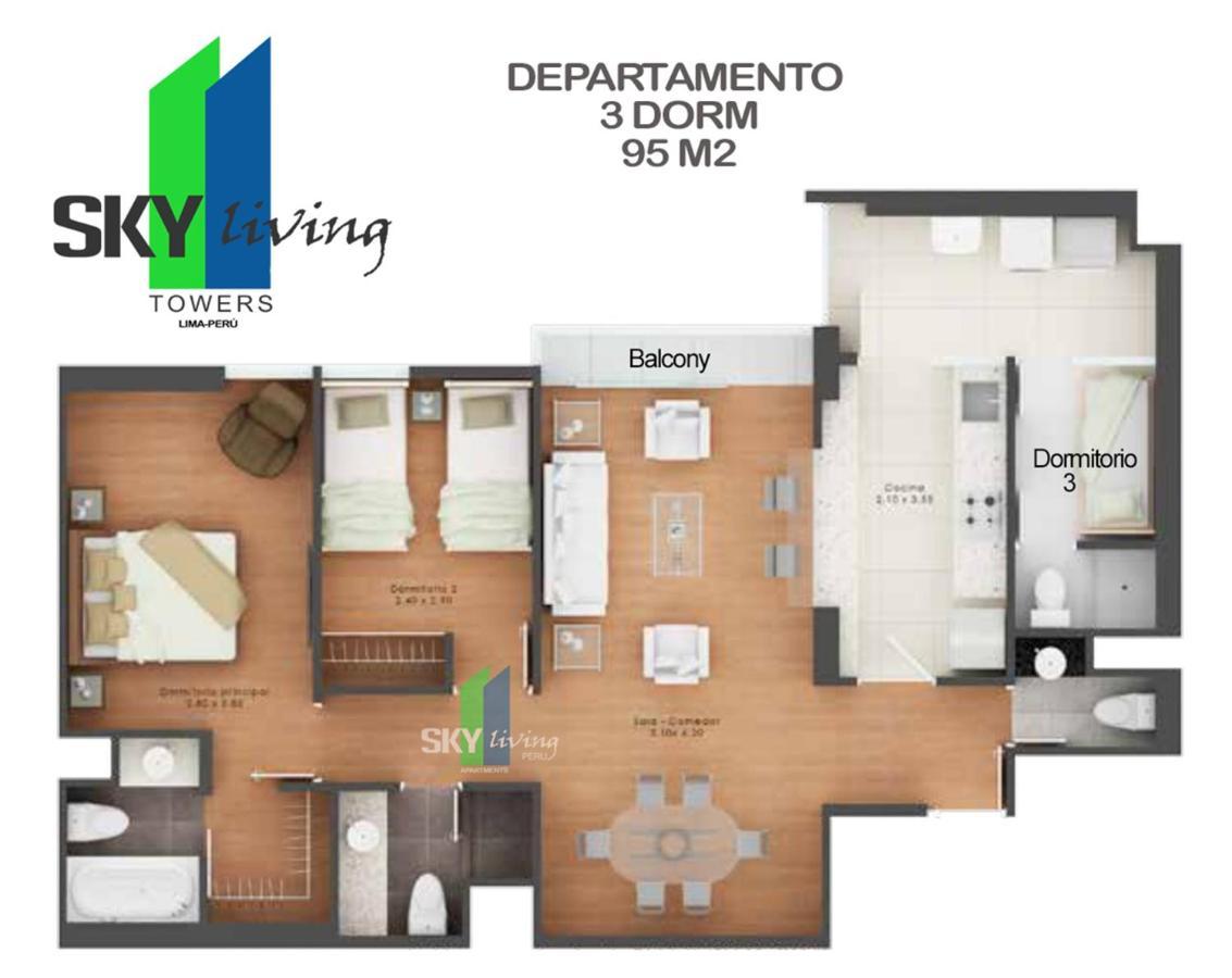 Skyliving Towers Apartments - Peru Lima Ngoại thất bức ảnh